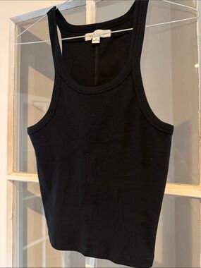 Basin + Range black crop tank XL